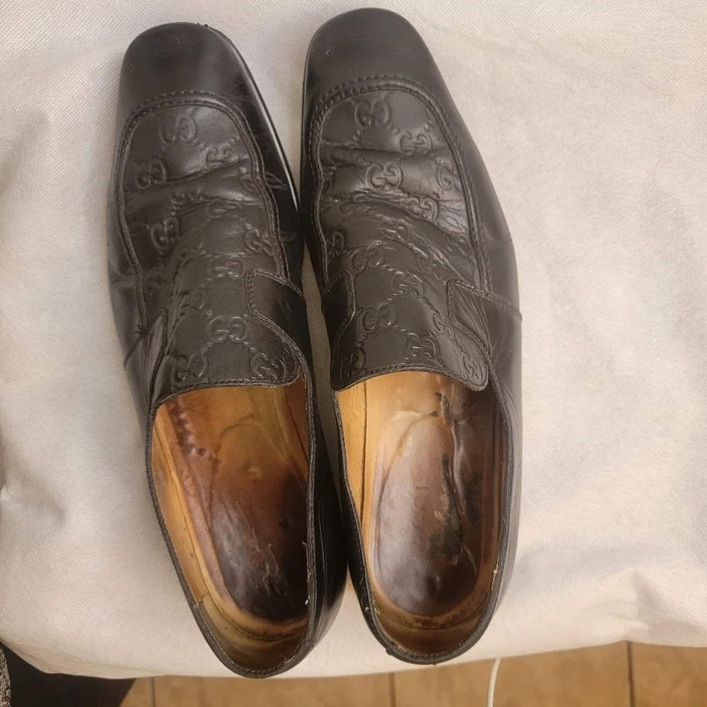 GUCCI MEN'S BROWN GUCCISSIMA LOAFERS SIZE9.5